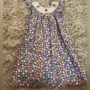 Smocked Polka Dot Ice Cream Dress